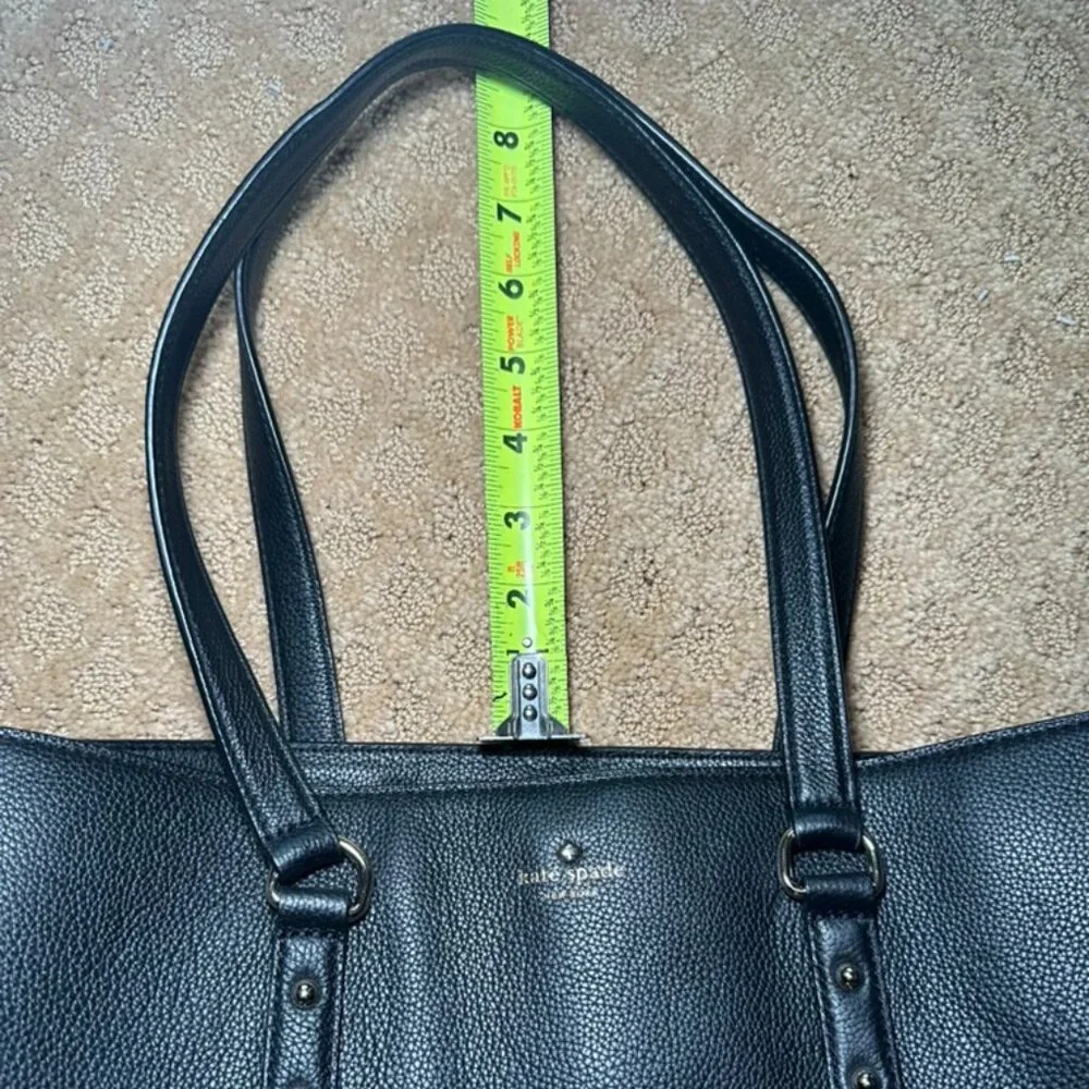 Kate Spade Larchmont Avenue Evangelie Satchel - Black with Gold Hardware - Picture 12 of 14